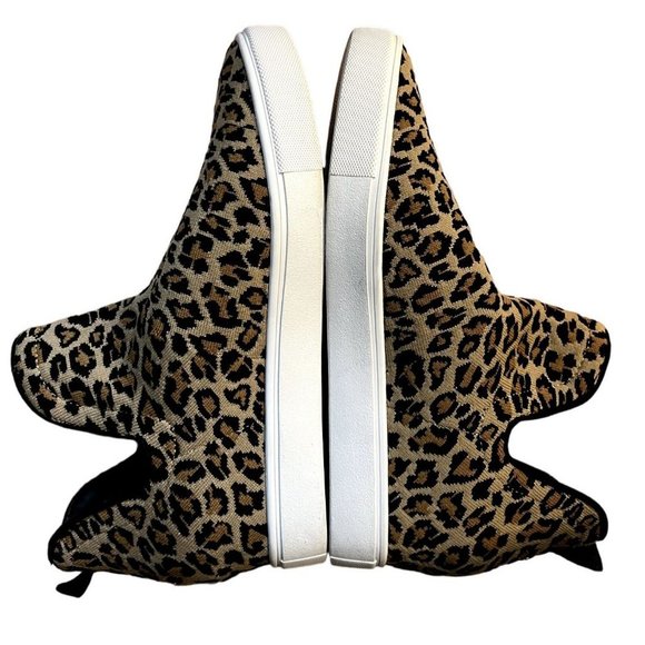 Steve Madden women's leopard print bootie size 9.5 M fabric upper, rubber sole - Picture 6 of 8